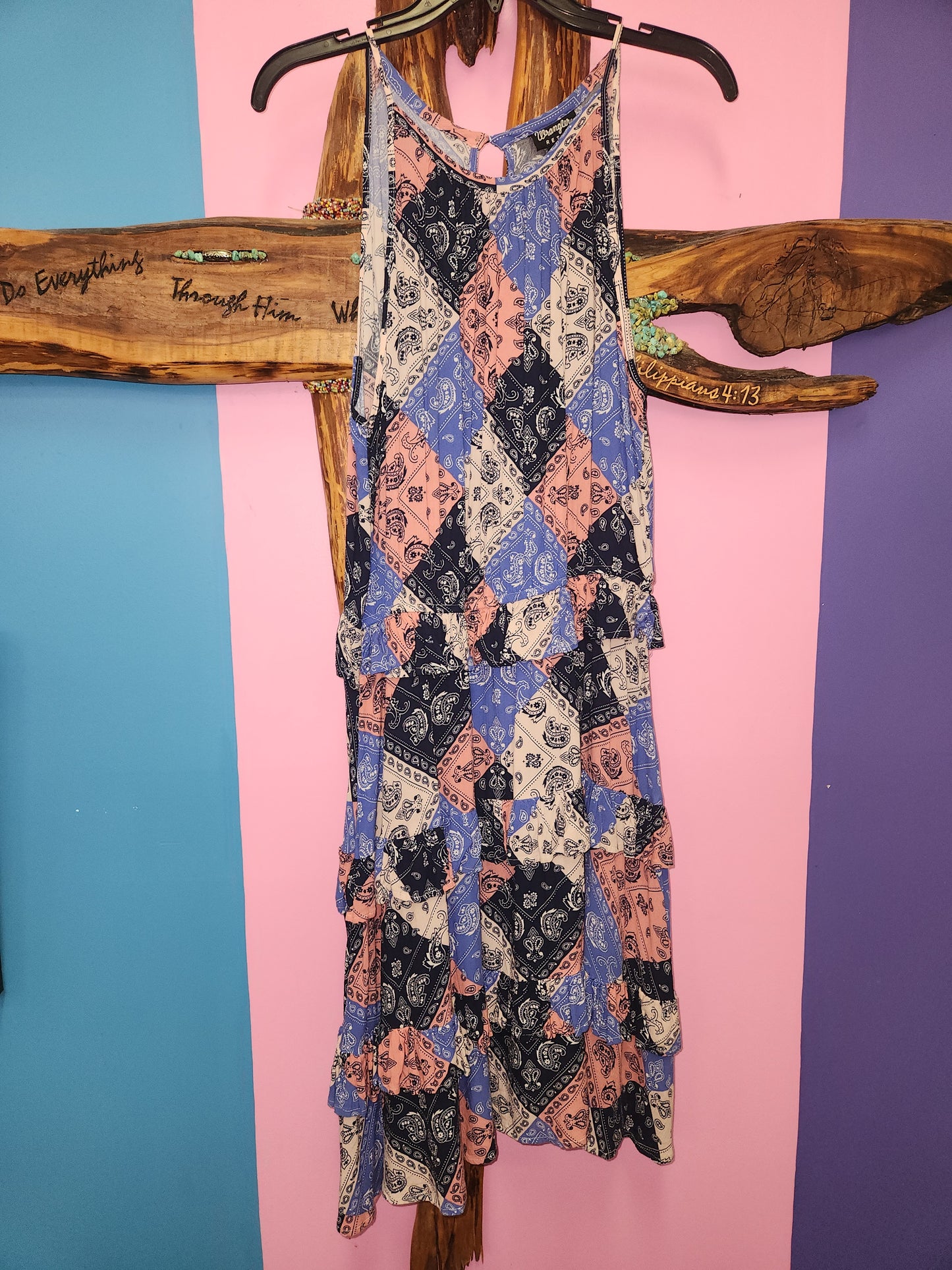 Wrangler Retro Patchwork Dress Large