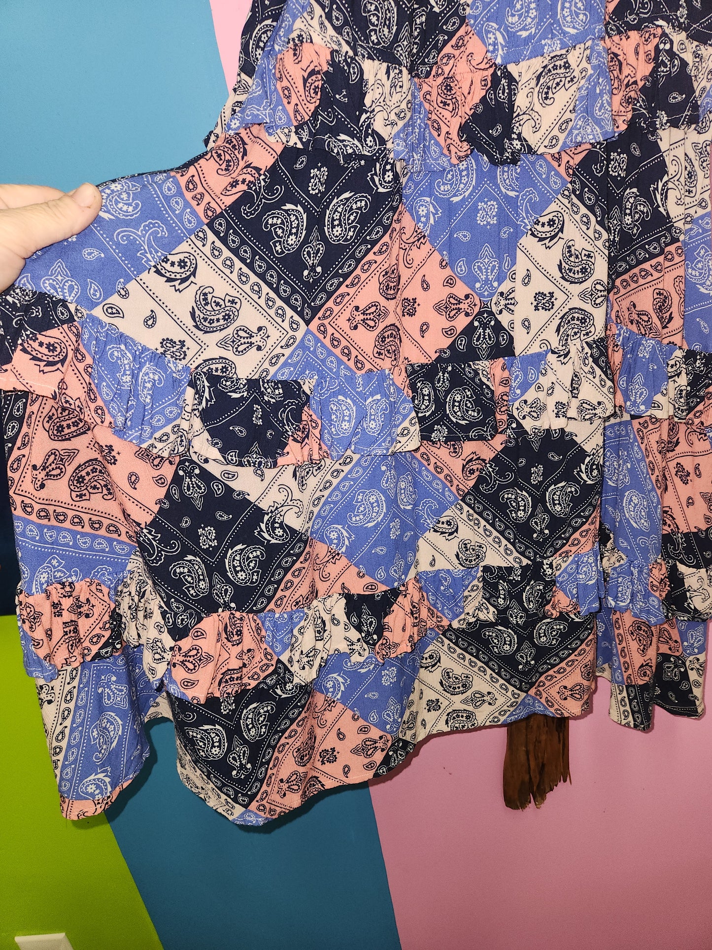 Wrangler Retro Patchwork Dress Large