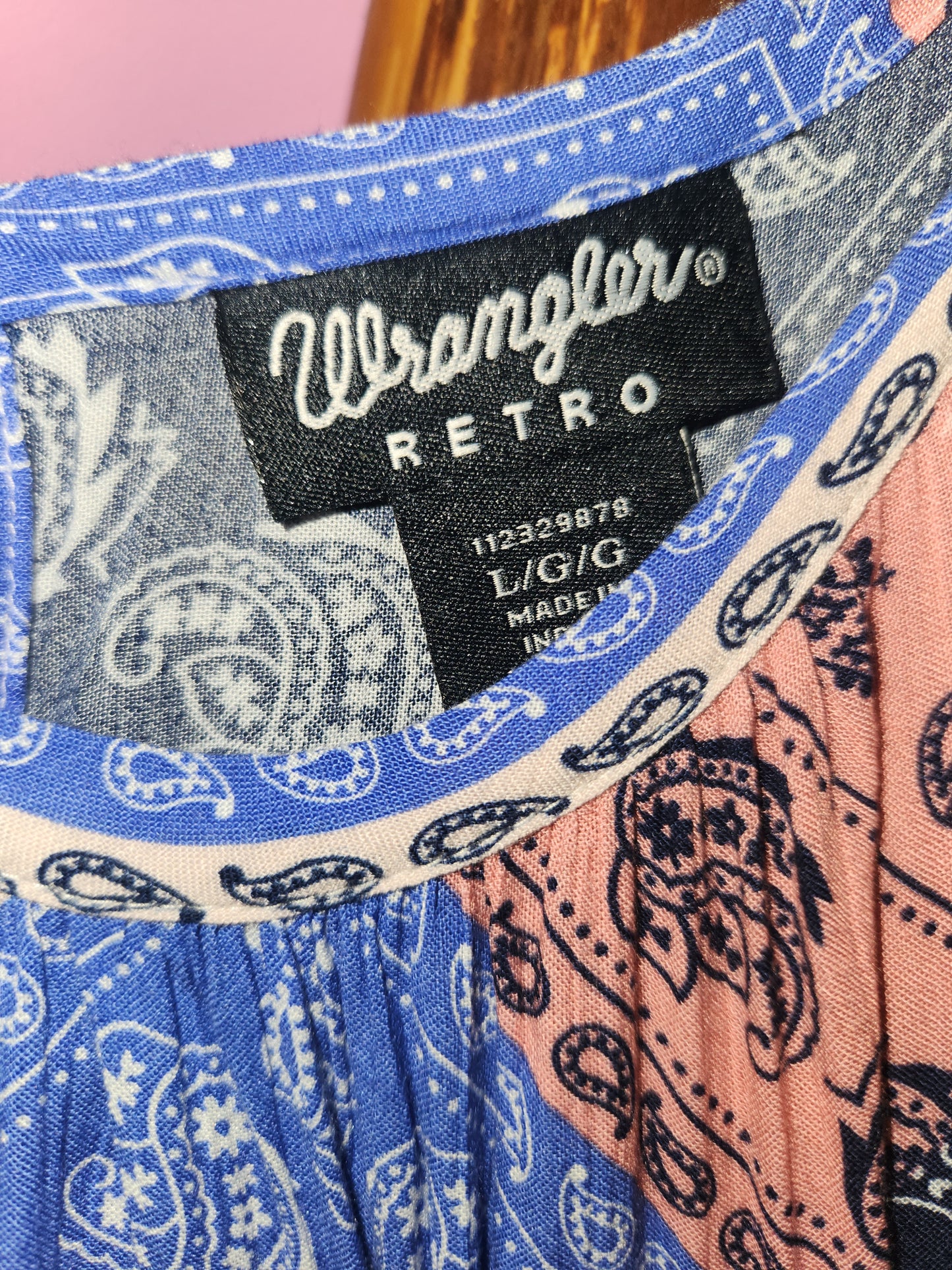Wrangler Retro Patchwork Dress Large